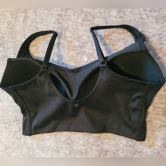 VICTORIA'S SECRET Allegro black running yoga athletic sports bra top, size 34DD - Picture 3 of 7